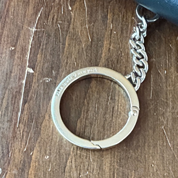 Kate Spade Meow Black Cat Leather Coin Purse Keychain Bag Charm - Picture 7 of 7